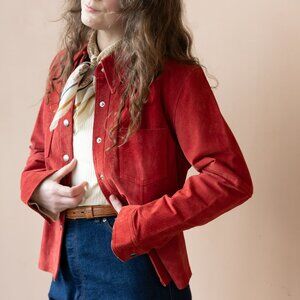 VTG Jou Jou Skins Suede Jacket